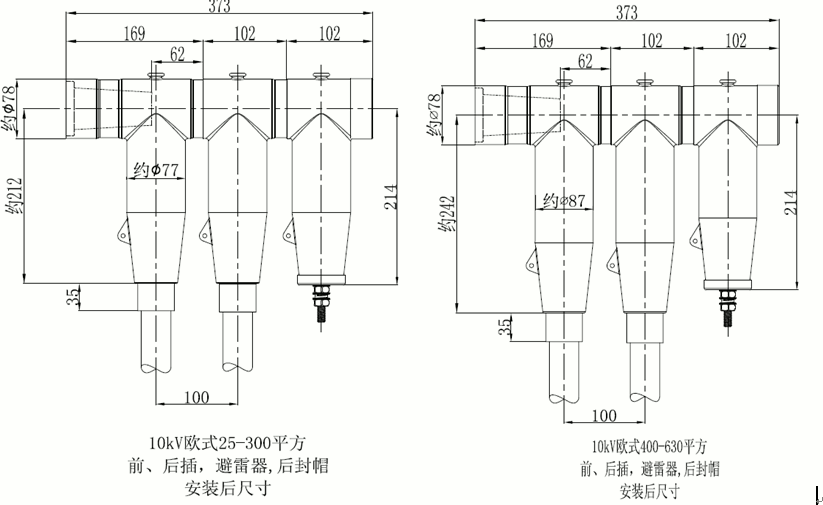金年会官方网站核材15kV欧式630-1250A非屏蔽型可分离连接器结构尺寸2.gif